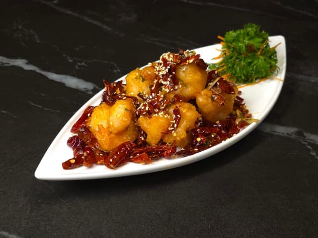 Spicy Mala Prawns